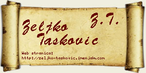 Željko Tasković vizit kartica
